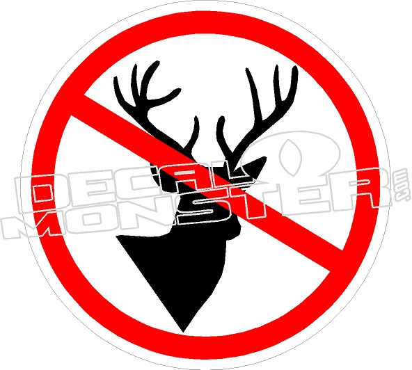 no deer hunting signs