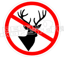 No Deer decal