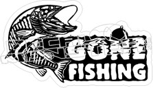 Gone Fishing - Fishing Decal