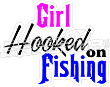 Girl Hooked - Hunting Decal