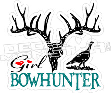 Girl Bowhunter - Hunting Decal