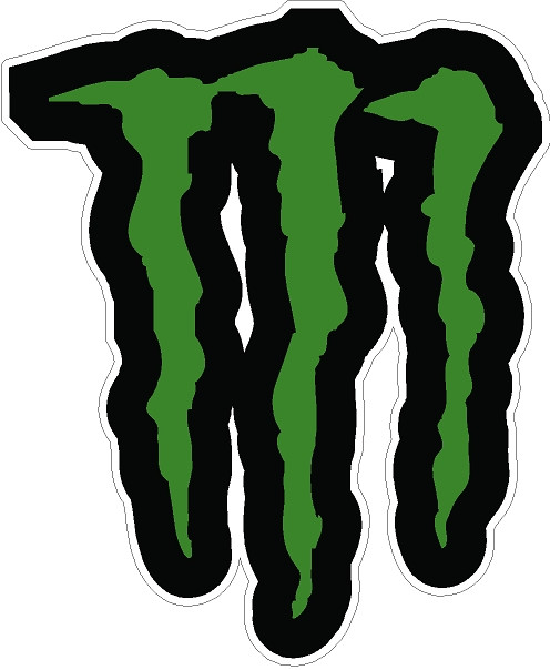 Monster Energy 4 MONSTER STICKERS with 1 FREE STICKERS