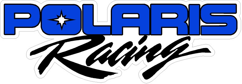 2X Polaris STICKERS vinyl decal sticker  racing White or Black