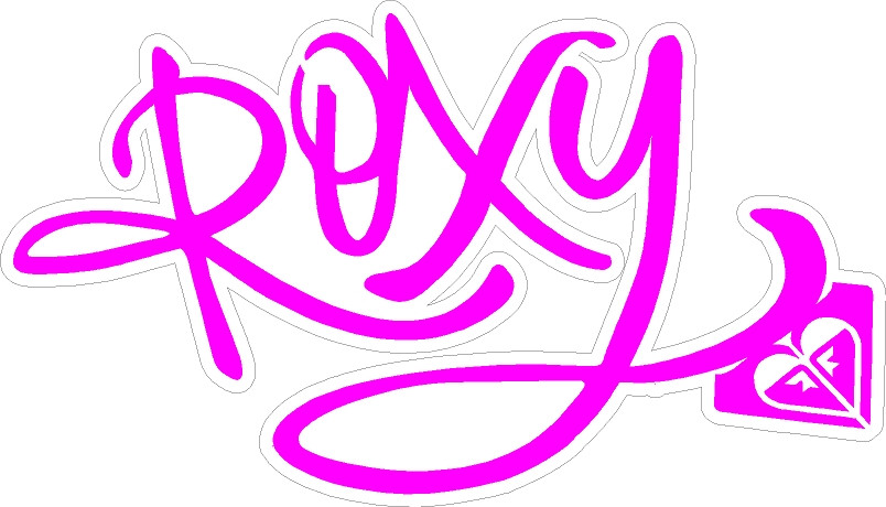 Details about   ROXY Vinyl Decal/Sticker Pink 8 in x 5.1 in Die Cut Surfer Girl More Colors! 
