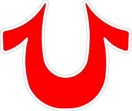 true religion iron on logo