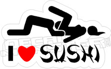 I Love Sushi2 Decal
