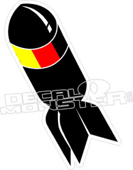 German Flag Bomb Decal