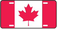 Canada World Flag Auto Plate