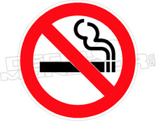 No Smoking decal