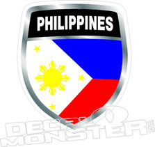 Philippines Flag Crest Decal DM