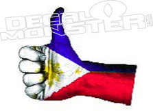 Philippines Thumbs Up Decal DM