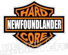 Hard Core Newfoundlander Decal DM