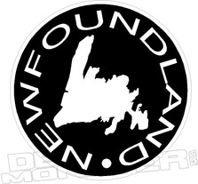 Newfoundland Circle Province Decal DM
