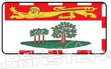 Prince Edward Island Flag Plate Decal DM