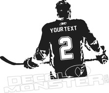 Hockey Player Make Your Own Wall Decal DM