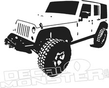 Jeep1 Silhouette Wall Decal DM
