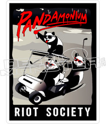 Pandamonium Riot Society Decal Sticker