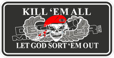 Kill Em All Let God Sort Em Out Decal Sticker