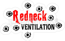 Redneck Ventilation Decal Sticker