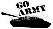 Go Army Tank Decal Sticker
