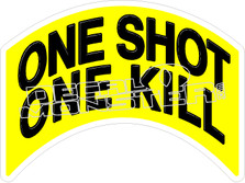 One Shot One Kill Decal Sticker