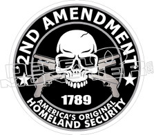 2nd Amendment Original Security Decal Sticker