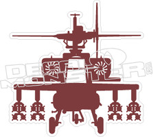 Attack Helicopter Decal Sticker 