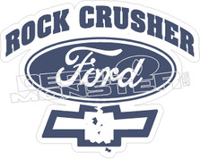 Rock Crusher Ford Crush Chev Decal Sticker