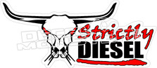 Strictly Diesel Longhorn Decal Sticker