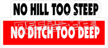 No Hill To Steep Decal Sticker