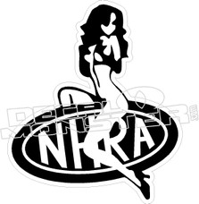 NHRA Girl Decal Sticker