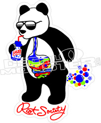 Riot Society Panda Bubbles Decal Sticker