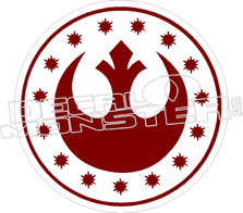 Star Wars19 Rebel Sign Stars Decal Sticker