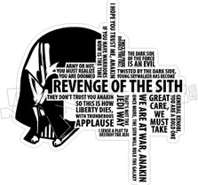  Star Wars Revenge of the Sith Wall Art Decal Sticker 