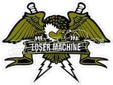 Loser Machine Eagle Decal Sticker