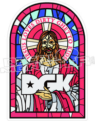 DGK Jesus Loves Decal Sticker