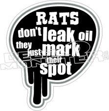 Rats Dont Leak Mark Spot Decal Sticker