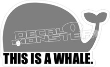 This is a Whale Decal Sticker
