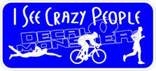 I See Crazy People Decal Sticker