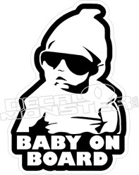 Baby On Board Cool Decal Sticker