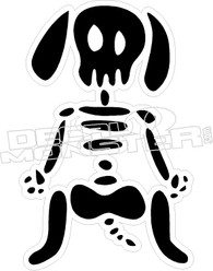 Dog Skeleton Decal Sticker