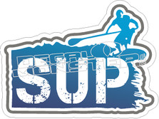 Stand Up Paddle Decal Sticker