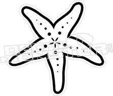 Star Fish Decal Sticker