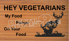 Hey Vegetarians Decal Sticker