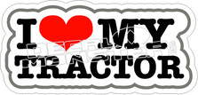 I Love My Tractor Decal Sticker 