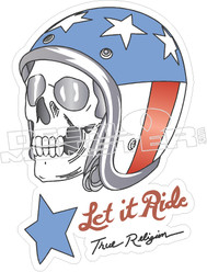 Evil Knievel Let It Ride Decal Sticker