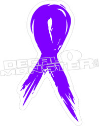 New Support Ribbon Decal Sticker
