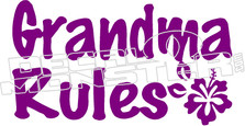 Grandma Rules Decal Sticker