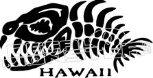 Fish Bone Hawaii Decal Sticker