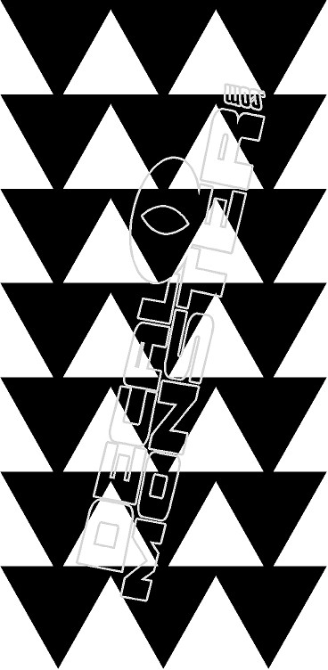 Hawaiian Triangle Pattern Decal Sticker - DecalMonster.com